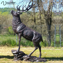 Garten Dekoration hochwertige bronze lebensgröße elch garten kunst skulptur